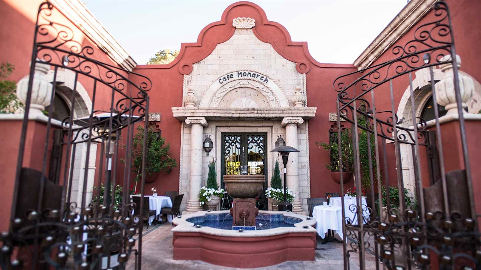 Exterior of Café Monarch